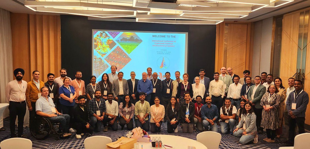 Participants of the Indo-German Meeting #ECBS-2024 at Le Meridien Amritsar, coinciding with 50 years India and Germany S&amp;T cooperation. Anticipating complex multidisciplinary science, involved interactions and useful collaborations. <a href="/INDOGSTC/">IGSTC</a> <a href="/GermanyinIndia/">German Embassy India</a>