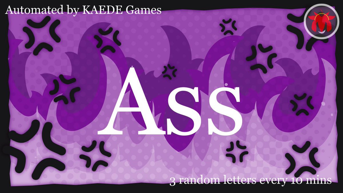 3letter_'s tweet image. A s s