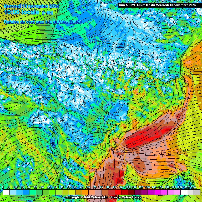 alexmegapc's tweet photo. ❌❌❌Molta Atenció les pròximes hores!! El model Arome0Z no ha rebaixat absolutament res, segueix mostrant entre el Baix Ebre i comarques del sud de Tarragona litrades de 100-150 litres d'acumulat, i molts punts amb 70 litres o més. Si observeu hi ha una convergència de vents bestial, que posa a tot drap la màquina convectiva topant amb l'aire fred que tenim en altura. Al llarg del matí la precipitació anirà de costa central a extrem sud i a partir de la tarda/vespre i primeres hores de la matinada quedarà restringida a l'extrem sud on seguirà acumulant litrades. Dijous a partir del matí les precipitacions pararien en tota CAT. #meteo