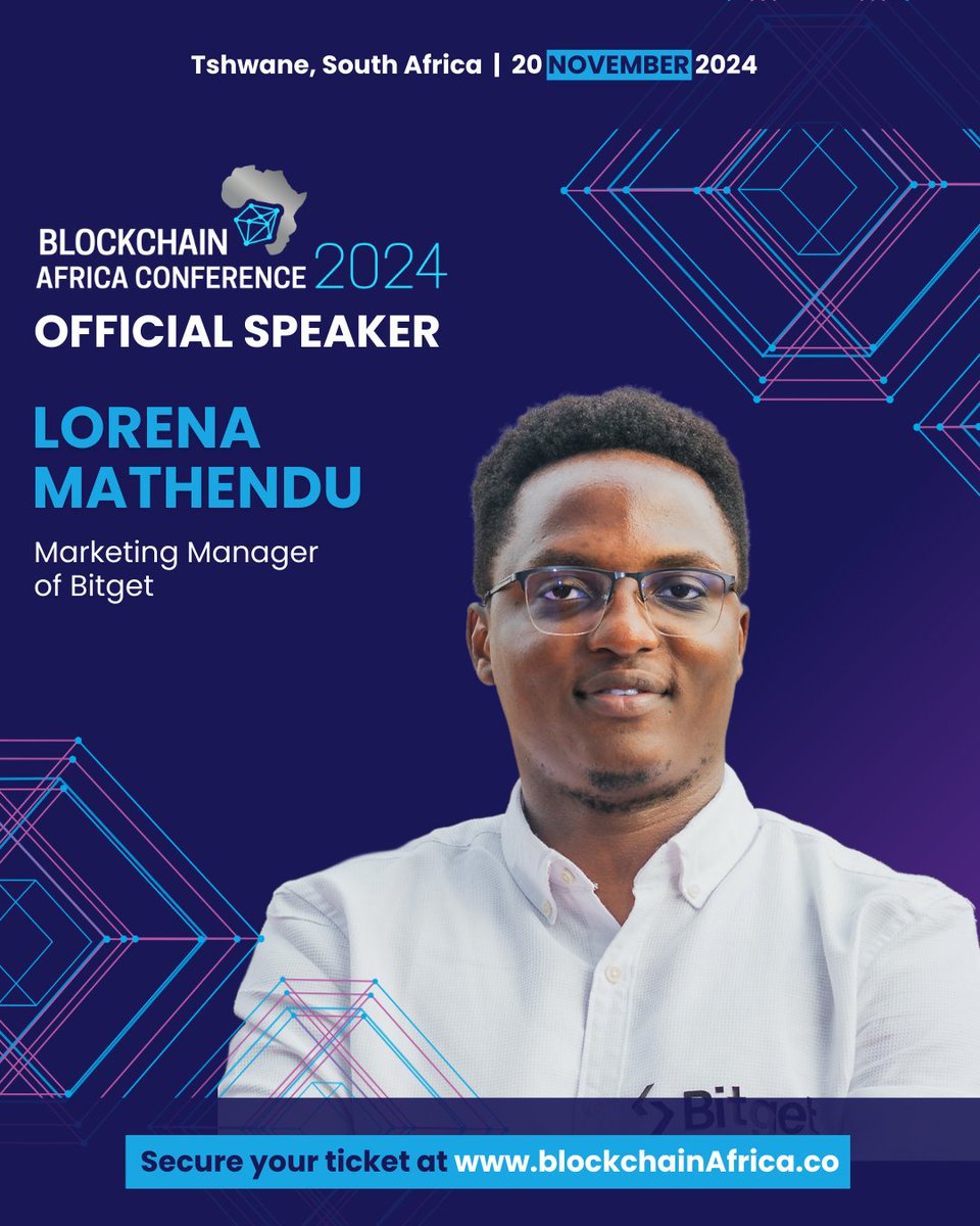 Excited to speak at <a href="/blockchainZa/">BCHMA</a> 10th Blockchain Africa Conference in Pretoria! Let's explore the latest in blockchain tech under the theme “Ready for Business.” 

Don’t miss out—register now: blockchainafrica.co/register 

#BlockchainAfrica2024 #Blockchain #Crypto #Fintech #BAC2024