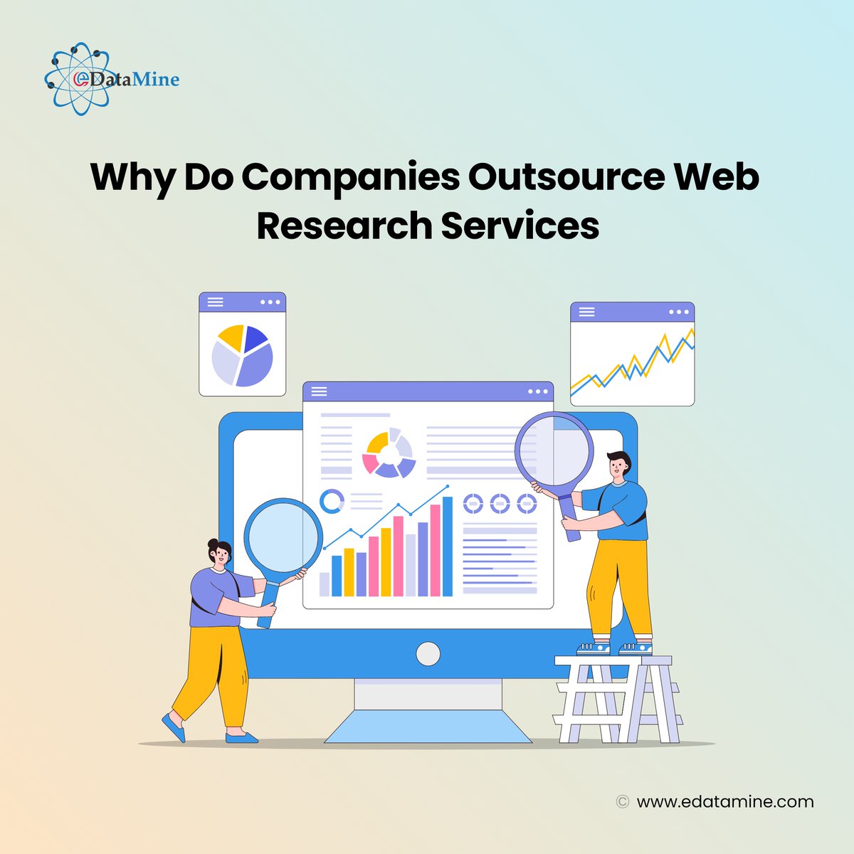EdataMine's tweet image. Businesses gain a competitive edge in the market through effective web research services that generate insights from the market.🔍

💡Understand why companies prefer to outsource web research services.

🌐bit.ly/3Z3N29c

#webresearchservices #marketresearch #webresearch