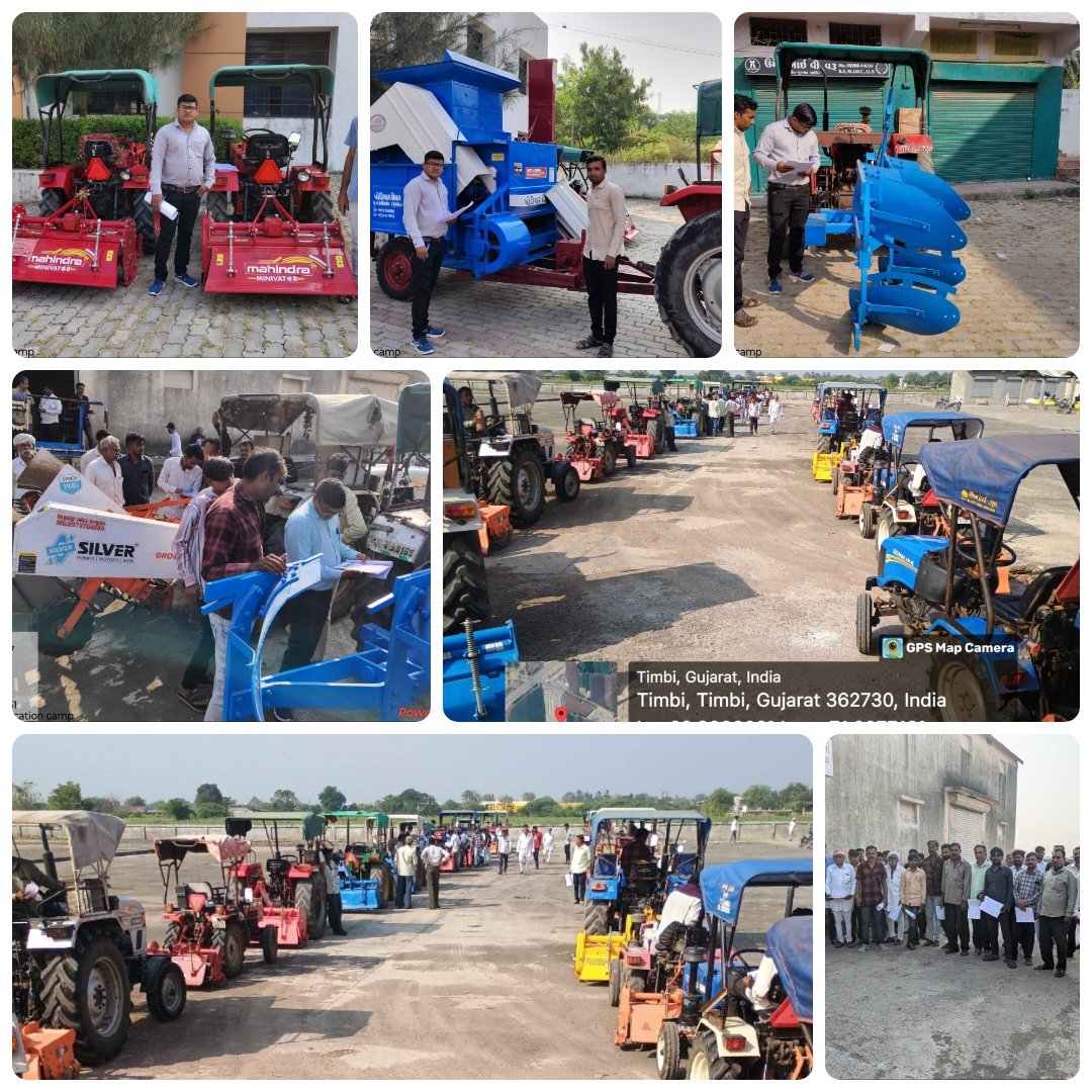 અમરેલી જિલ્લાના જાફરાબાદ તાલુકા મથકે મુખ્યમંત્રી કૃષિ યાંત્રિકીકરણ યોજના હેઠળ લાભાર્થીઓએ ખરીદેલ ખેતીના વિવિધ સાધનોનુ કેમ્પનું આયોજન કરી ભૌતિક ચકાસણી કરવામાં આવેલ. <a href="/AgriGoI/">Agriculture INDIA</a> <a href="/ddoamreli/">DDO Amreli</a> <a href="/InfoAmreliGoG/">Info Amreli GoG</a> <a href="/DirectorateofA1/">Directorate of Agriculture</a> <a href="/GujAgriDept/">Gujarat Agriculture, Farmer Welfare & Co-op. Dept.</a> <a href="/CollectorAmr/">Collector & DM Amreli</a>