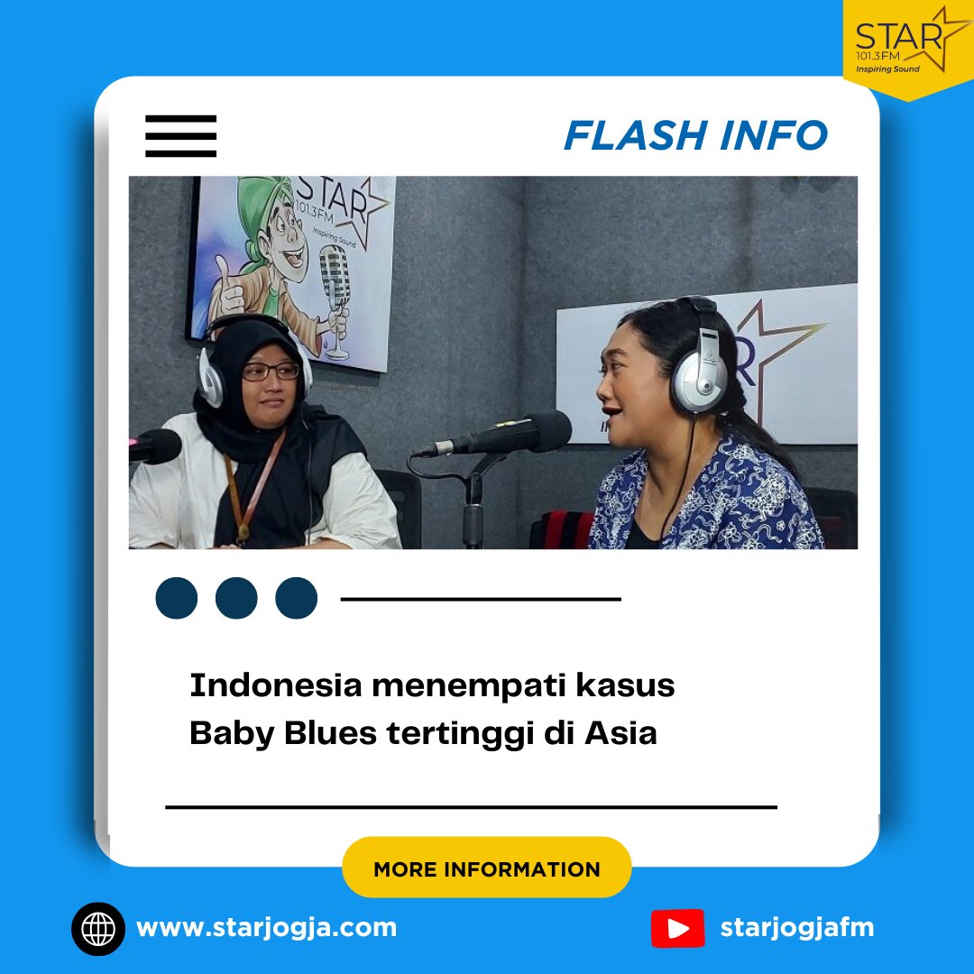 starjogja's tweet photo. Indonesia menempati kasus Baby Blues tertinggi di Asia. Data  BKKBN pada awal 2024 mencatat kasus Baby Blues yang terjadi di Indonesia mencapai 57 persen

https://t.co/23Wj5NreL1 https://t.co/hzFW2RXz0N