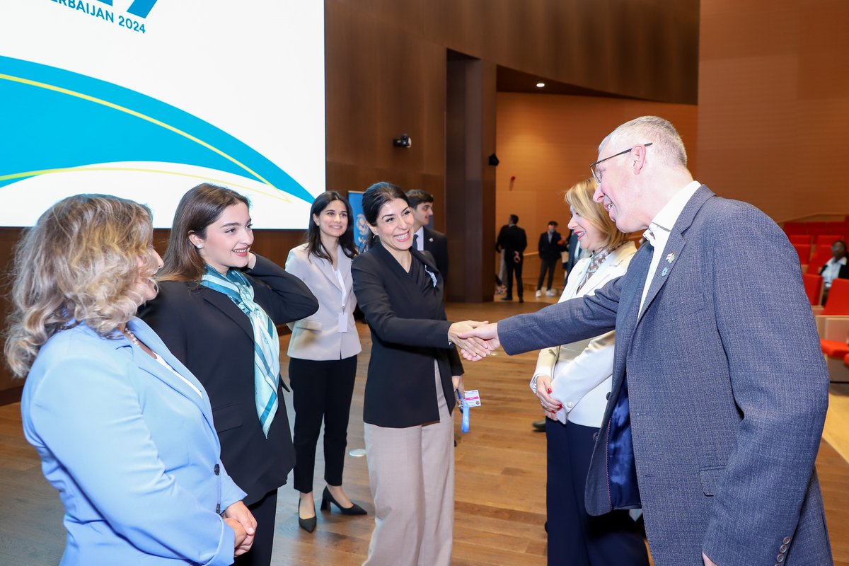 my_British's tweet image. Final day of COY19 in Baku! Youth leaders gathered for our panel on youth skills. . Launching a Climate Connection Hive initiative to address green skills gaps. Want to help shape this campaign? ow.ly/9XzL50U4QPz 
#YouthConnect #COY19 #COP29 #TheClimateConnection #YOUNGO