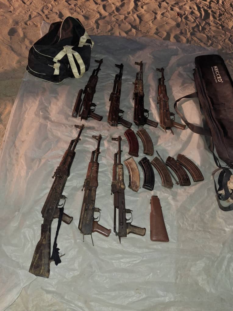 JUST IN: A 24-year-old man from Ontoko village in Onesi Constituency, Omusati Region, was found in possession of seven AK-47 assault rifles and seven empty AK-47 magazines. The items were discovered yesterday, police said. The suspect has not yet been charged.