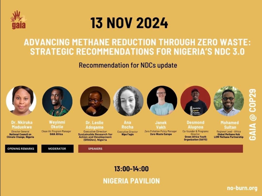Reducing methane emissions from Nigeria’s oil and gas sector and landfills can yield immediate climate benefits, enhance public health and drive economic development.  Program recommended for Nigeria’s NDC update

#COP29Baku #climateimpact #nomethaneemissions 
#savetheearth🌎