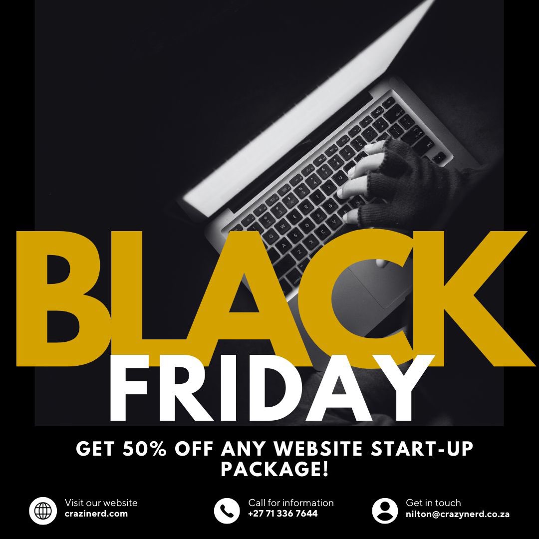 CraziNerd_Com's tweet photo. We’re running 50% off all business start-up packages! 🚀 For more details, drop us a message or email—we’d love to hear from you! ✉️

https://t.co/7DCY5VhvmN https://t.co/pYPwnE6QLJ