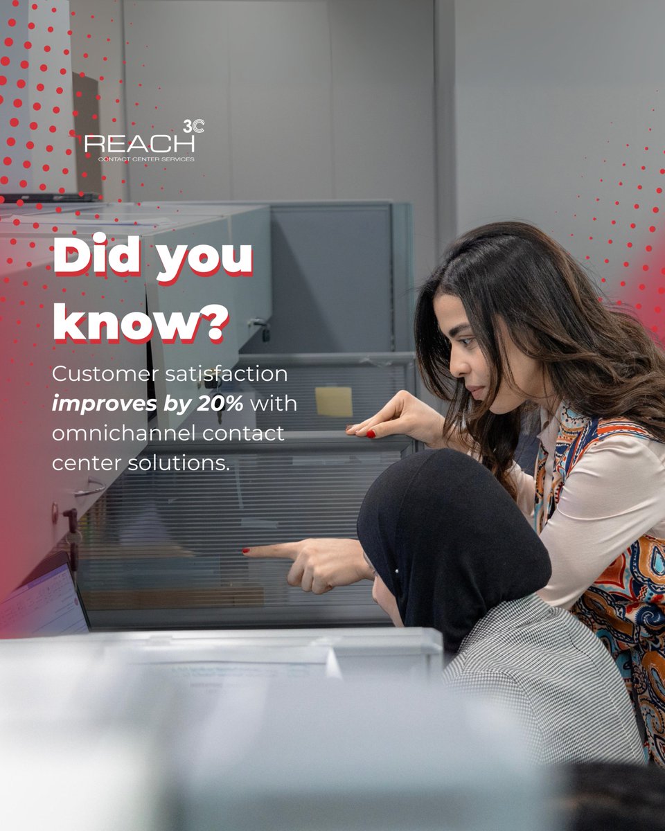 Reach3Cae's tweet image. Omnichannel contact centers boost customer satisfaction by 20%!

By seamlessly connecting all communication channels, we create a smooth, responsive experience that keeps customers happy.

#customersatisfaction #omnichannelsolutions #betterservice