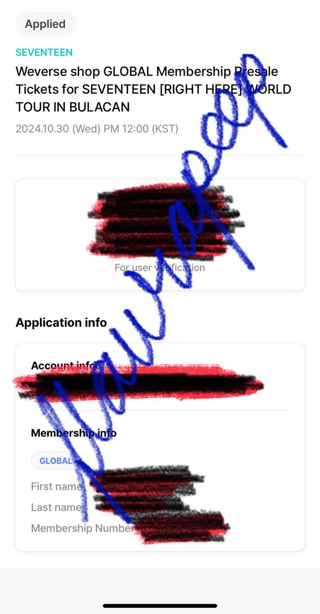 flaurapeep's tweet photo. wts lfb svt membership code! 

⤷ membership code ONLY
⤷ ₱400 per day

⤷ mop: gcash 
⤷ STRICTLY PAYO
⤷ dm to claim

rfs: nakabili na friend ko ng tix namin https://t.co/yX0kC1wDHi