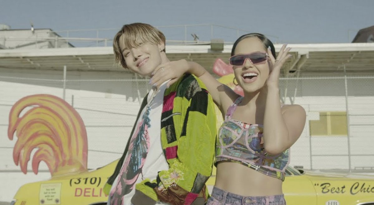 j-hope's "Chicken Noodle Soup (feat. Becky G)" has surpassed 200 million streams on Spotify!