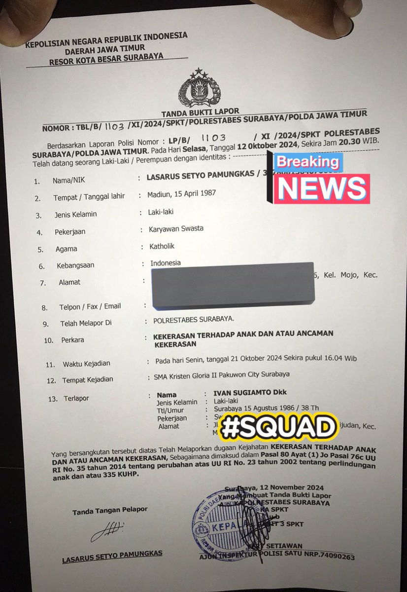 Akhirnya Ivan Sugianto/Ivan Excel dilaporkan..

Kita Kawal Gaes...