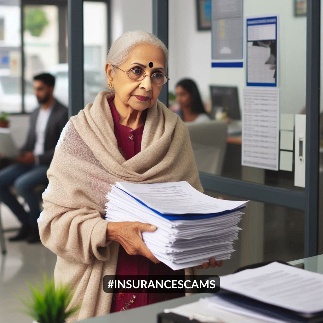 smc_insurance's tweet photo. ๐จ Ex-bank employee looted Rs 44 lakh from naive elderly woman! ๐ต
He promised to help her.
Gained her trust.
And then betrayed her in the worst way possible!
Take lessons to stay safe, from todayโs #InsuranceScams ๐
#fraudalert #scamalert #crime #insurancecrime #lifeinsurance