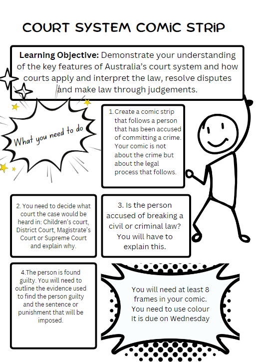 My students got very creative with this task. #Civics #Court #Justice