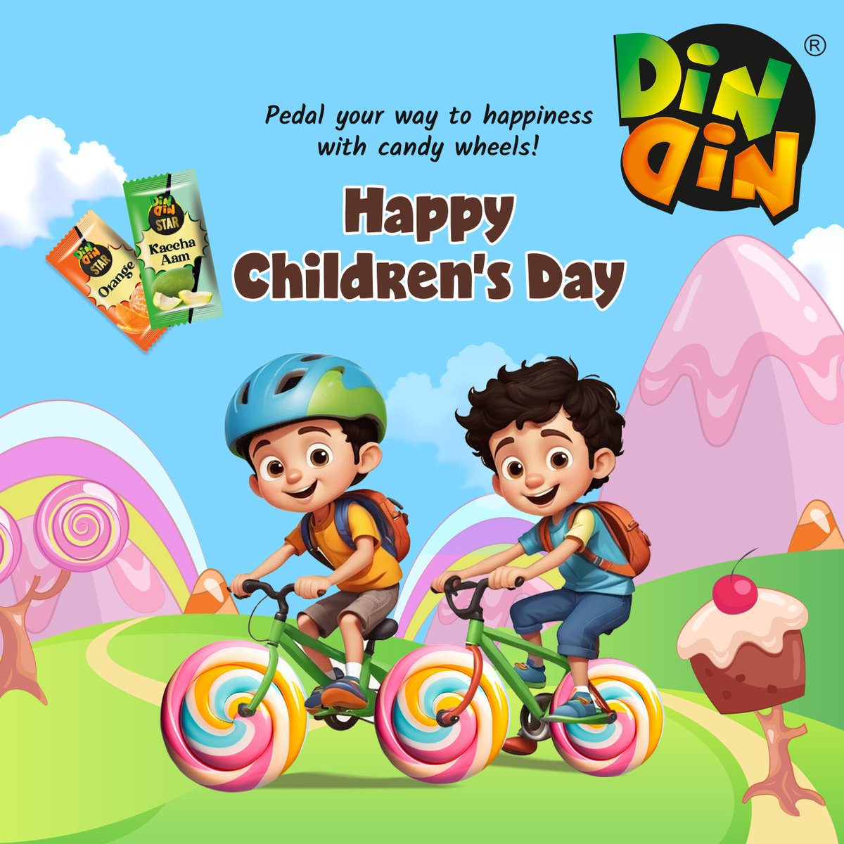 dindin_world's tweet photo. Today’s playful spirit, tomorrow’s powerful leaders!

#HappyChildrensDay #CelebratingChildhood #KidsAreTheFuture #LittleDreamers #DinDin #Candy #Chocolate #Tasty #Kids #NewCandies #ColourfulCandies https://t.co/CXdhCwWTUK