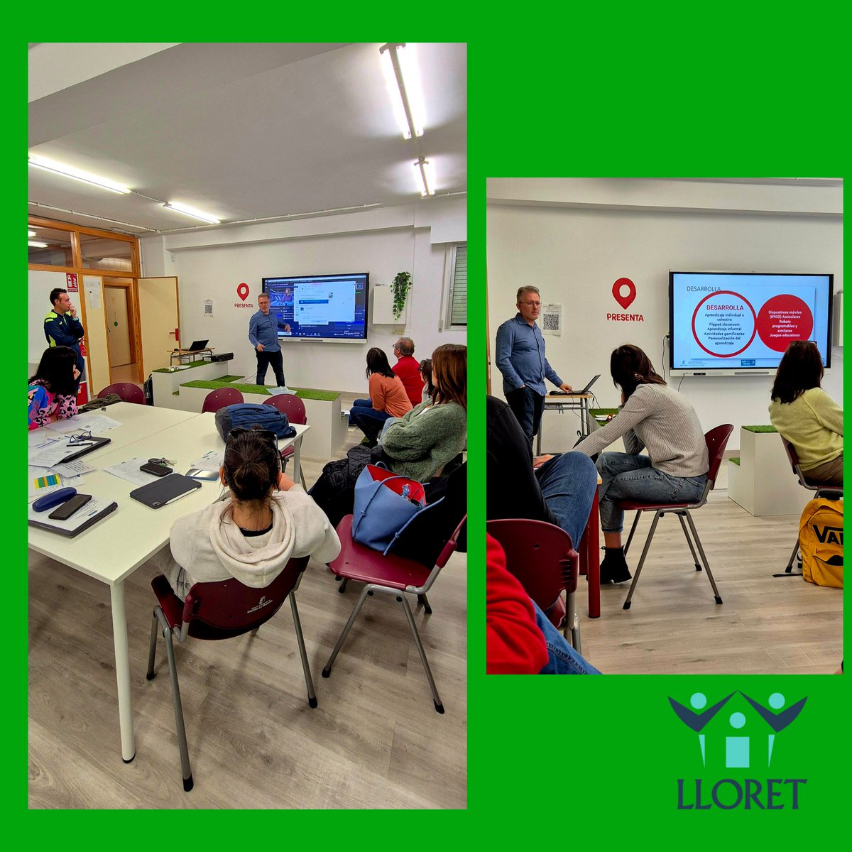 ceipjoselloret's tweet photo. ✅ Seguimos formándonos en el Aula del Futuro, dentro de nuestro Proyecto de Innovación. 

Continuar aprendiendo para dar lo mejor a nuestro alumnado. Gracias a nuestro ponente @bergarlo por hacerlo tan dinámico.✨

#yosoydellloret 
#almansa 
#auladelfuturo 
#FormaciónDocente https://t.co/eW3ZRPZ4ZR