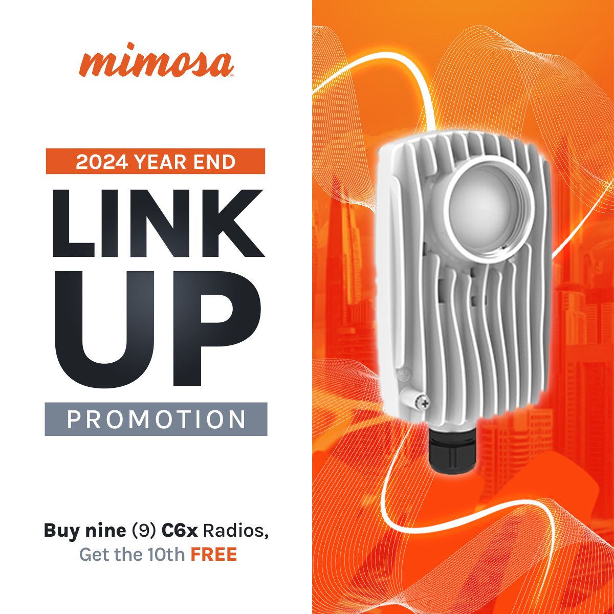 MIMOSA İLE BAĞLANIN VE TASARRUF EDIN!
Mimosa' nın Yıl Sonu Promosyonu devam ediyor. 31 Aralık 2024'e kadar, bizden alacağınız Mimosa ürünlerinde inanılmaz indirimlerden yararlanabilirsiniz. Promosyon detayları için ; www2.mimosa.co/2024-link-up-p…