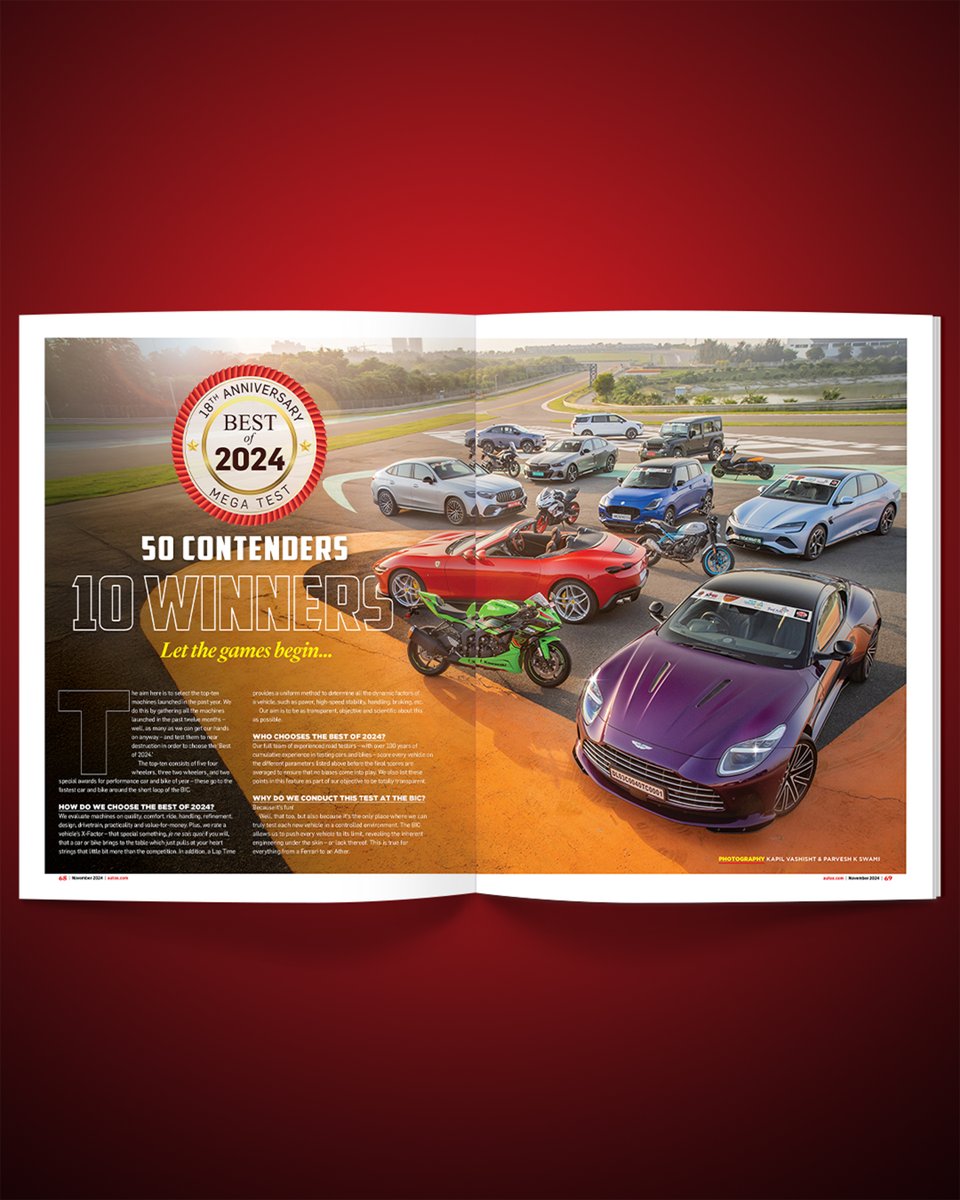 autox's tweet photo. For our annual mega test, we’ve gathered 50 of the hottest cars, bikes and scooters that were launched in the past year. As always, the contenders fight tooth-and-nail – but only the top-ten will be crowned the ‘Best of 2024.’
#autoXawards #BestOf2024 #auto https://t.co/v7jZQ72Ds4