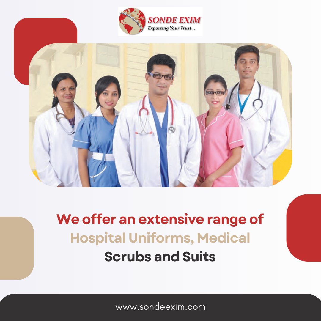 SondeExim's tweet photo. "Precision Tailored for Healthcare Professionals"

Comfortable to wear, Perfect fitting and made up of Poly Cotton.

#sondeexim #exportimport #hospitaluniforms #medicalprofessionals #medicalscrubs #Healthcareprofessionals #Rwanda #Zambia #Uganda https://t.co/31amrmd2DN