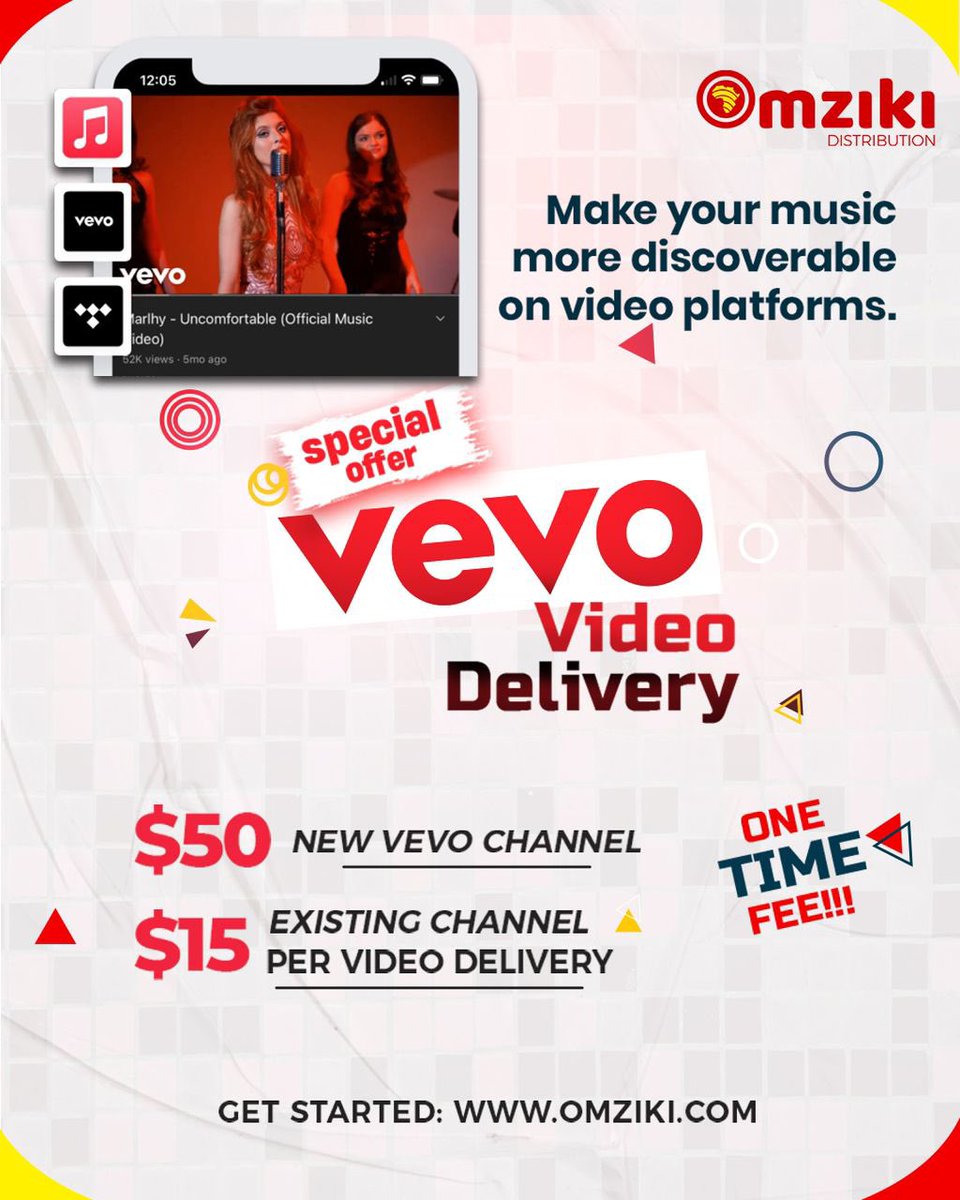 omzikidigital's tweet photo. #VEVO #VideoDistribution
They hear you, now let them see you…
Get started: https://t.co/bhES6Zc0e1 https://t.co/XcvGL5B0DI