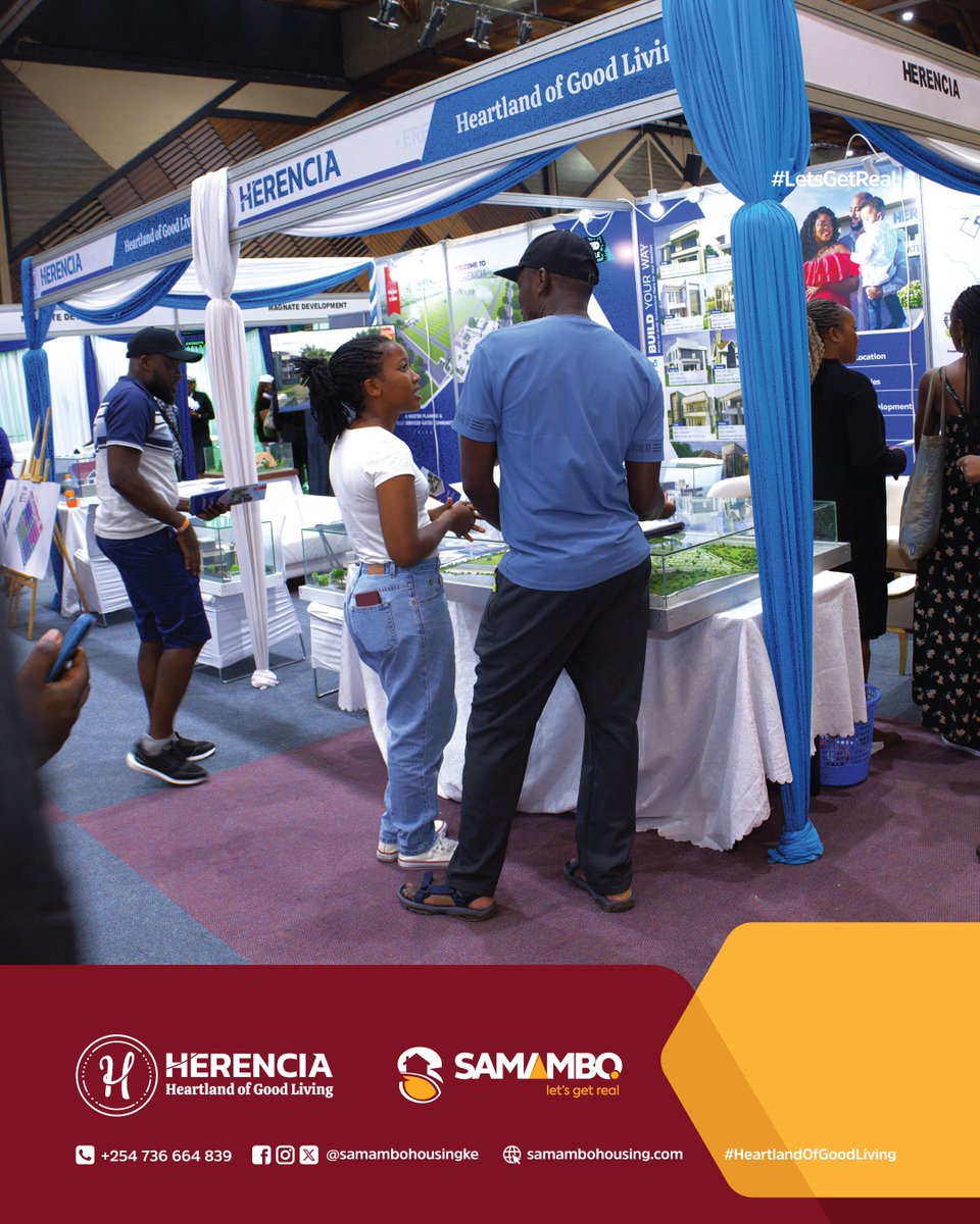 Your Visit Made Our Day! It was a pleasure to share the Herencia Master-Planned  Gated Community details at the 36th Kenya Homes Expo.  @TheKenyaHomesExpo 
 #samambohousing #realestate #herencia #gatedcommunity #investment #home #thika #nairobi #kiambu
