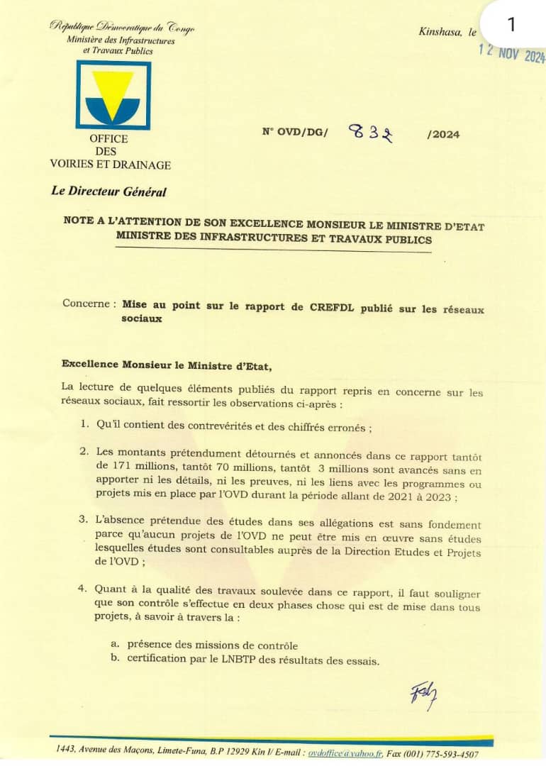 MupendaSte48116's tweet photo. MISE AU POINT SUR UN FAUX RAPPORT DE #CREFDL AUTOUR D'UN PRÉTENDU DÉTOURNEMENT AUX PROJETS #TSHILEJELU ET #ZERO_TROU, L'OVD VIENS DE CLARIFIER LES CHOSES, S.E. #ALEXIS #GISARO DANS SA GESTION OPAQUE. TOUS DERIER LUI POUR UN CONGO BIEN CONSTRUIT SELON LA VISION DU #FATSHI. https://t.co/fwAuPEYiw3