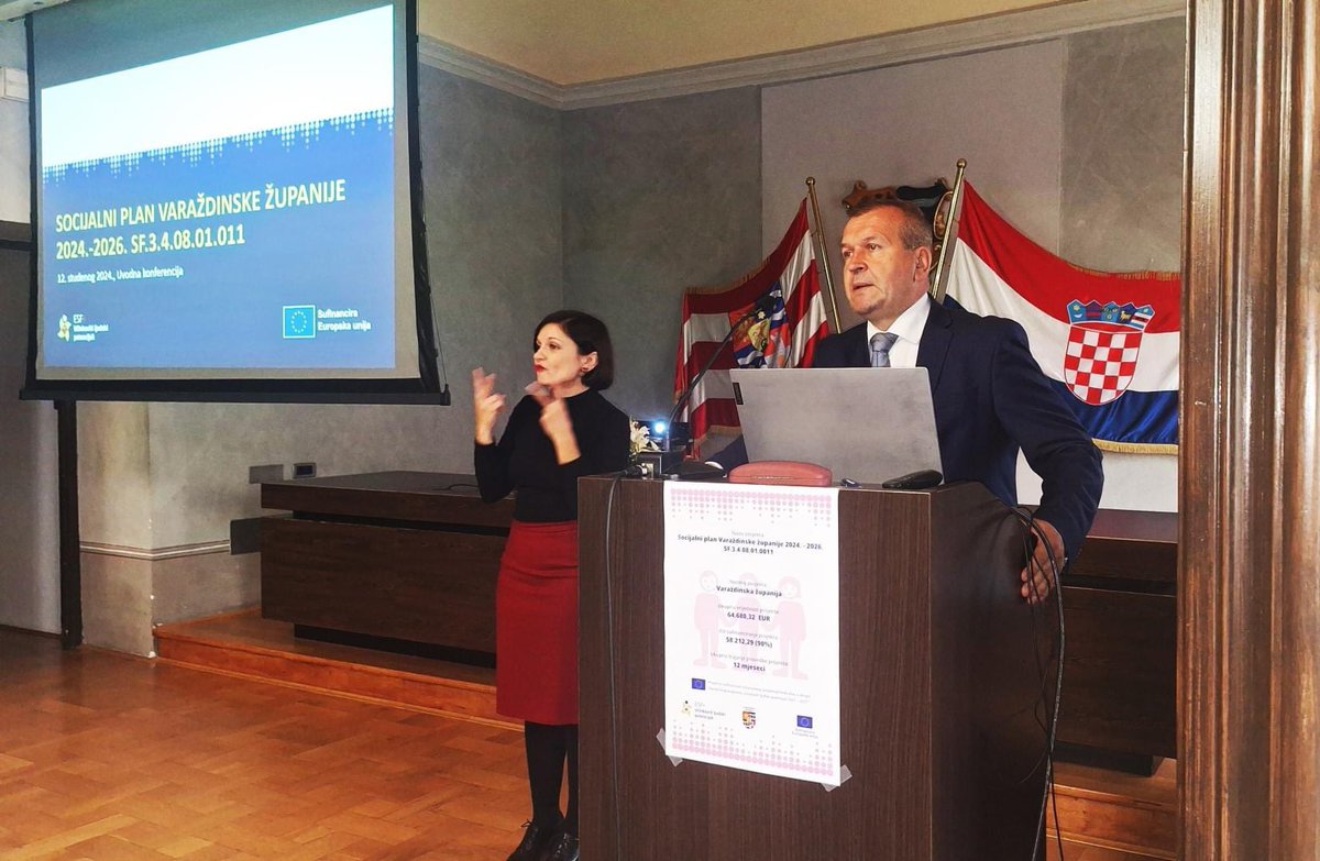 AStricak's tweet photo. Tko sve pruža socijalne usluge, kolike su potrebe i kako ih dalje razvijati, pitanja su na koja će odgovore dati ➡️ Socijalni plan Varaždinske županije za razdoblje od 2024. do 2026. godine - strateški dokument koji se izrađuje u sklopu istoimenog EU projekta. https://t.co/cw9MiqOpj5