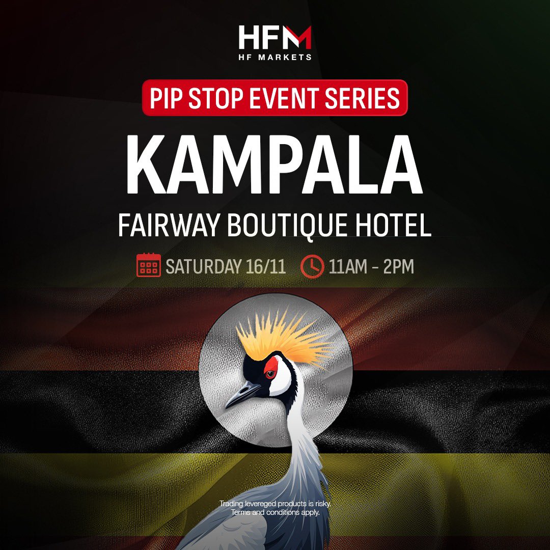 Engineer Faisal (@pyeparfaisal) on Twitter photo Forex Tip: Discipline over emotion sticking to your strategy can make all the difference.
2 days until Uganda’s #HFM Pip Stop happening at <a href="/FairwayHotelKla/">Fairway Boutique Hotel</a> come Nov 16.
Don’t miss your chance to refine your trading skills, connect with experts, and grab a 100% deposit bonus Forex Tip: Discipline over emotion sticking to your strategy can make all the difference.
2 days until Uganda’s #HFM Pip Stop happening at <a href="/FairwayHotelKla/">Fairway Boutique Hotel</a> come Nov 16.
Don’t miss your chance to refine your trading skills, connect with experts, and grab a 100% deposit bonus