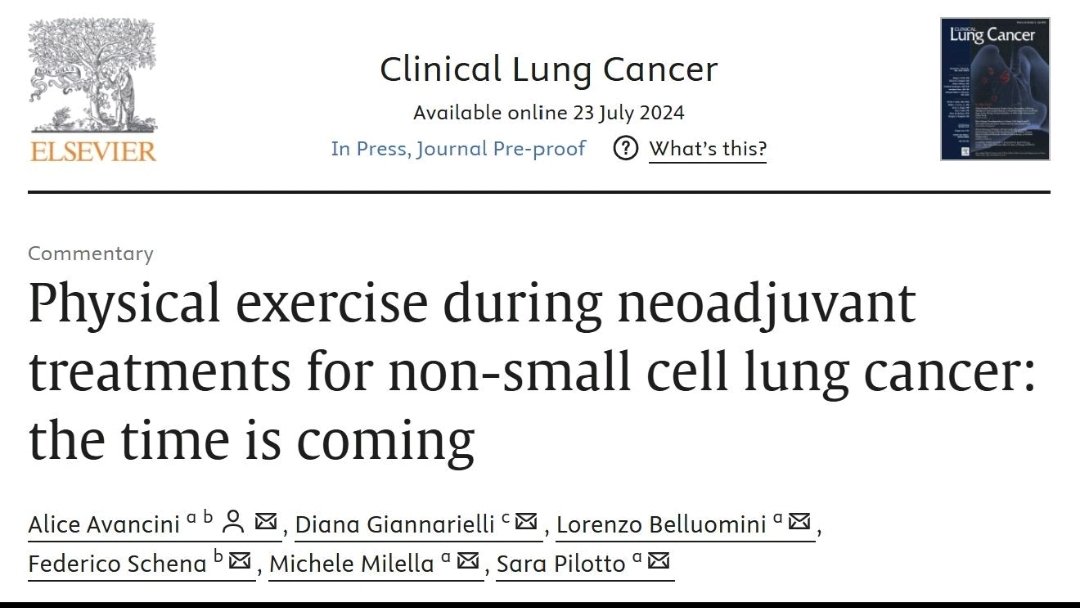 Starlight_study's tweet image. What is the rationale behind the #STARLighT study?
💡Our #researchgroup has published a #commentary supporting the #mechanisms by which #physical #exercise 🚴♀️ might improve the response to #neoadjuvant treatment 💊 in lung cancer!!!!
@AvanciniAlice
@sara_pilotto
@lorenzobellu