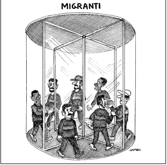 Anche i bambini sul cavalluccio immaginano di andare lontano.
(Da Il Corriere della Sera)