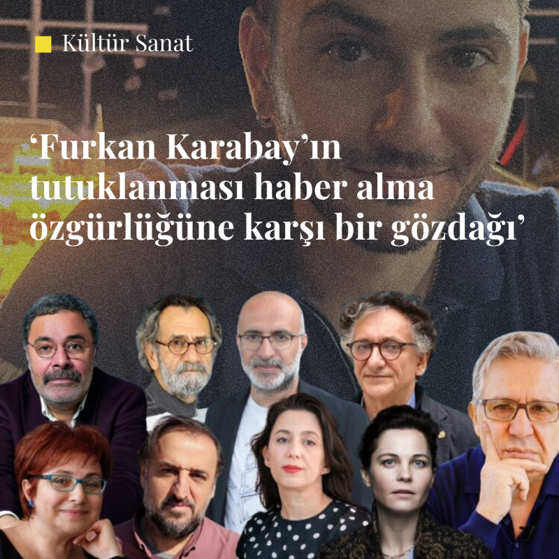 _10Haber's tweet photo. Sanat ve edebiyat dünyasından Furkan Karabay'ın tutuklanmasına tepki:

📍 Zülfü Livaneli [@LivaneliZulfu]: Bu tutuklama demokrasiyle bağdaşmıyor
📍 Ahmet Ümit [@baskomsernevzat]: Furkan sadece görevini yaptığı için tutuklandı maalesef.
