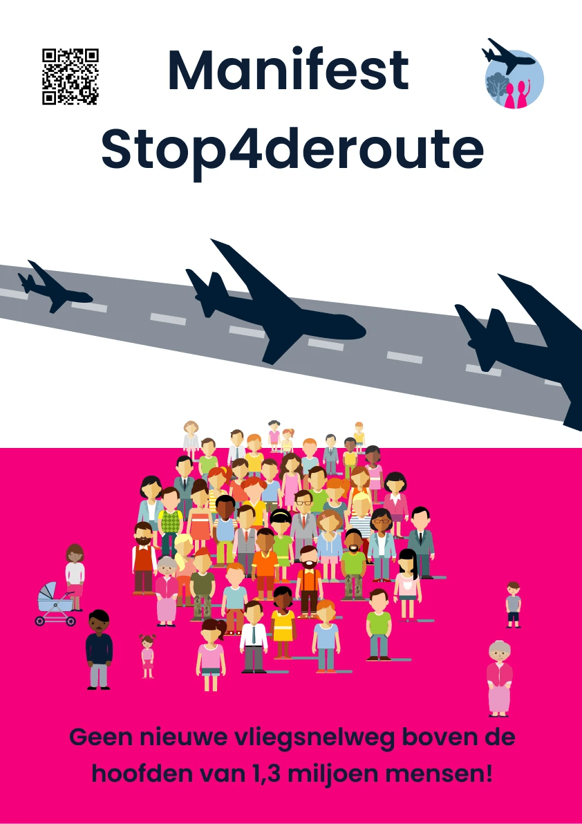 stichtings4r's tweet photo. Voor een luchtvaart die past bij de behoefte van NL is een 4e route niet nodig, maar wel schadelijk! Maar liefst 1,3 miljoen mensen en nieuwe natuurgebieden worden extra in de herrie en uitstoot gezet. @krimpluchtvaart is noodzakelijk. Lees ons manifest op https://t.co/0U1zN6IXsz https://t.co/Siz4B2J9cA