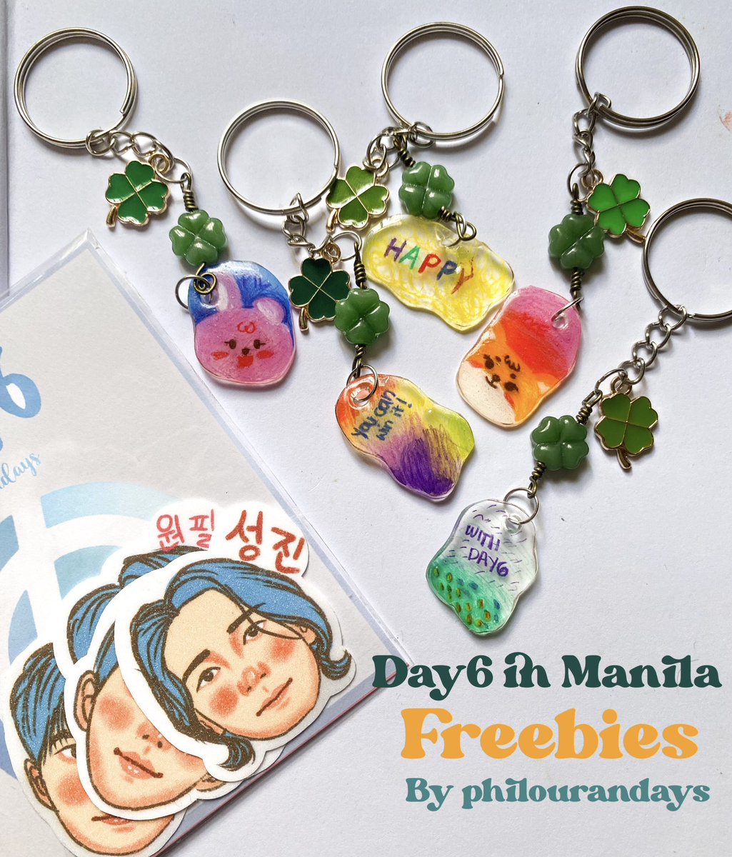 philourandays's tweet photo. Sticker and keychain freebies!!!

I’m trying to see how many of the keychains I should be making. Would anyone be interested in them?

Will be giving them away on Feb 22. Location to be announced!

#DAY6 #DAY6_3RD_WORLDTOUR #DAY6inManila
#DAY6_3RD_WORLDTOUR_MNL https://t.co/0K8KqQbWoR