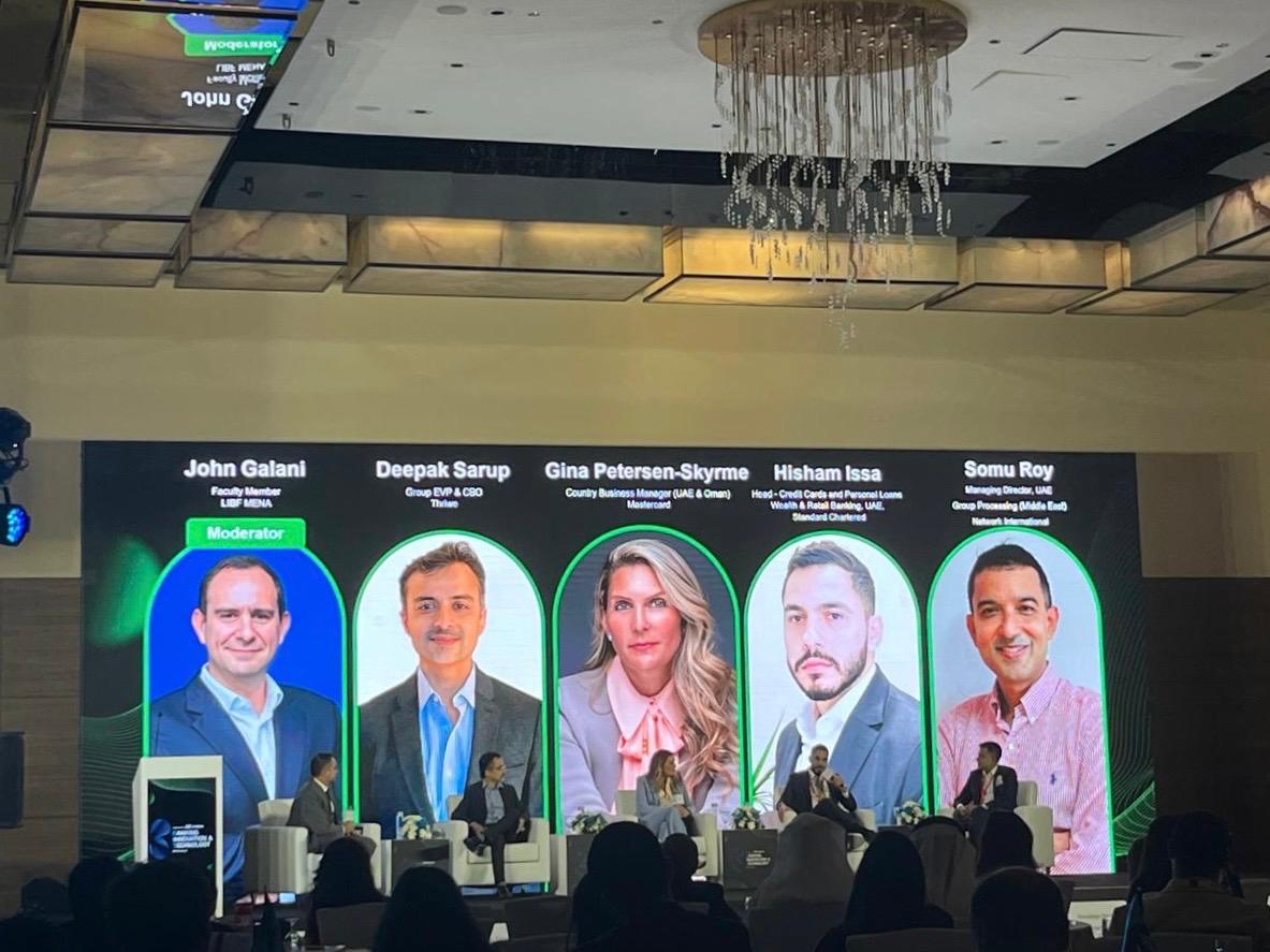 libfmenasia's tweet photo. The BIT'24 by @khaleejtimes provided many thought-provoking sessions, including the evolving landscape of #creditcards and loyalty in the #UAE, led by John Galani, Faculty Member at LIBF. 

Discover how LIBF can support your #banking journey with the link in bio. https://t.co/EZ7dWwOQWT