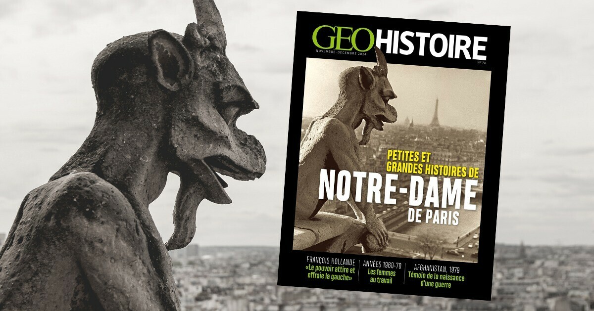 GEOfr's tweet photo. ⛪ 🙏 À l'aube de la réouverture de la cathédrale #NotreDame de #Paris au public, retour sur les épisodes, des plus connus aux plus surprenants, de l’histoire de cet édifice. Le nouveau GEO Histoire est en kiosque ✨  Et pour vous abonner, c'est ici 👉 https://t.co/2FL7vfaePY https://t.co/SUbK2nX3T6