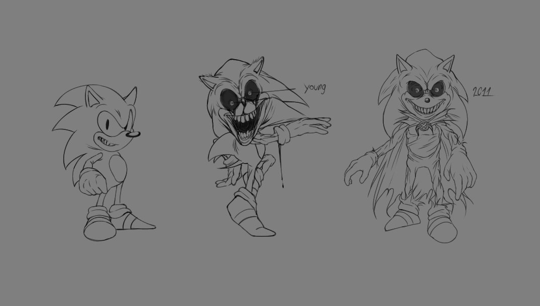 rerudrawww's tweet photo. Well, this would be the design for the x game that I'm developing with some friends.
The design is inspired by the first game and the original creepypasta.
#sonicexe https://t.co/b2DcXd3xJ2