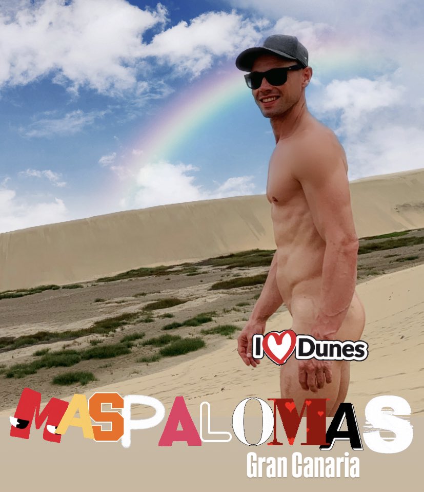 you know when you know 😛 #MaspalomasDunes #maspalomaswinterpride 🏳️‍🌈
