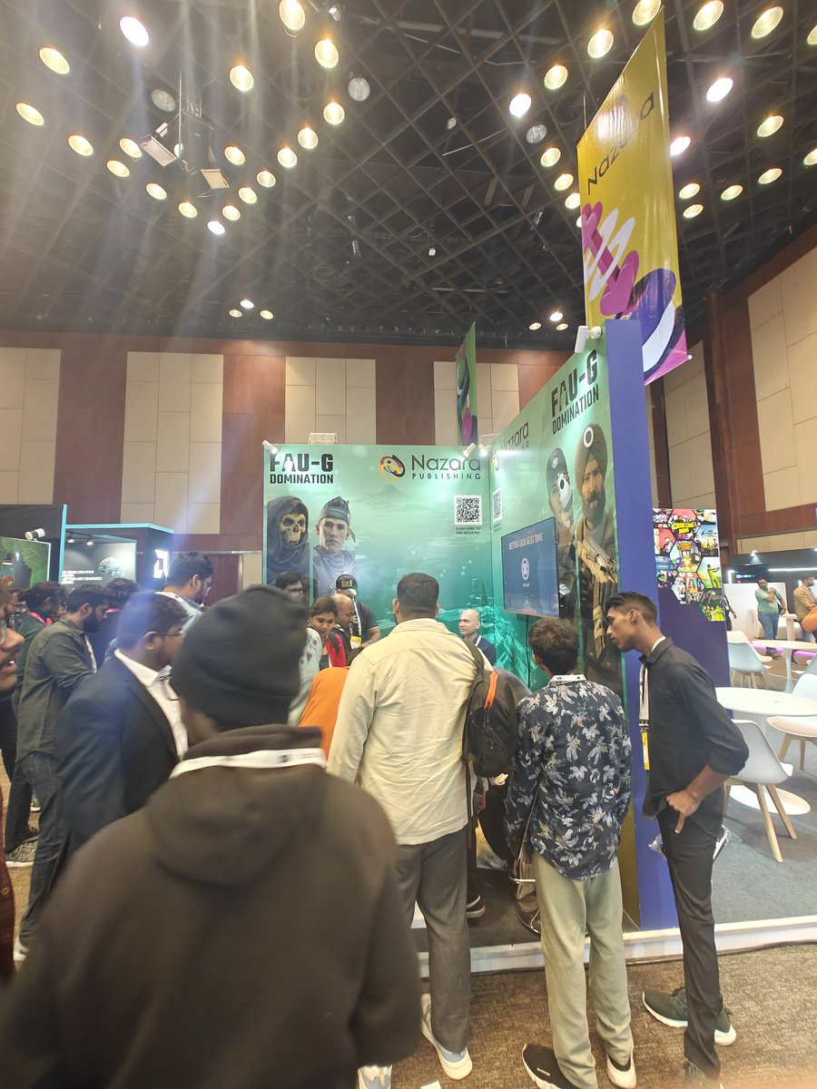 nCore_games's tweet image. You know your booth is crowded when your own social media guy can't get close enough for a good shot for social media. #faugdomination #madeinindia #igdc