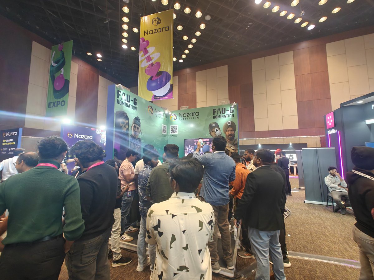 nCore_games's tweet image. You know your booth is crowded when your own social media guy can't get close enough for a good shot for social media. #faugdomination #madeinindia #igdc
