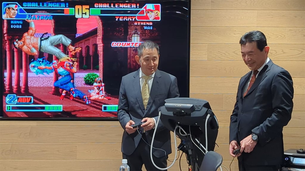 コラボ】タニタ×SNK 格ゲー『KOF '98』がプレイできる業務用体組成計が