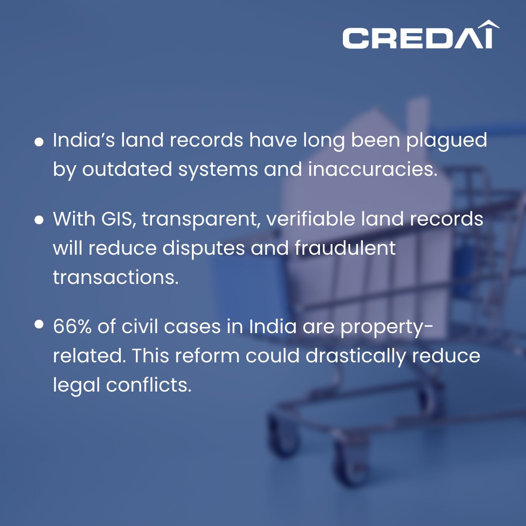 CREDAINational's tweet photo. With GIS-driven land digitization, India’s real estate sector is embracing a new era of transparency and efficiency. From streamlined approvals to data-backed property management, this is the future of real estate.
#CREDAI #CREDAINational #GISTech #RealEstateTransformation #UrbanPlanning