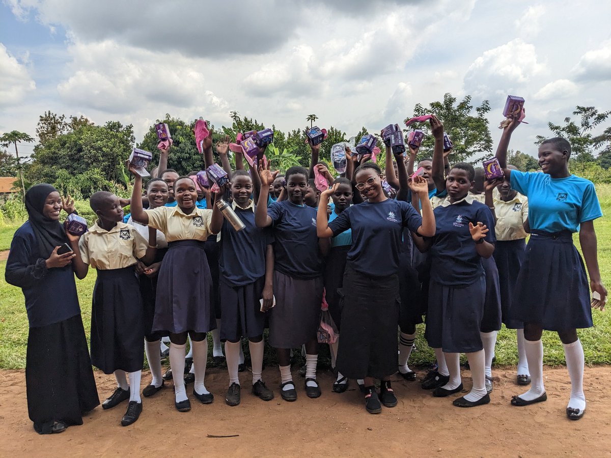 PriceyMS's tweet photo. Solara at Bulamajji Community SS Iganga- Girls learnt  how to make reusable sanitary pads, partnered with KDI fund  to provide both reusable and disposable pads and had open discussions on menstrual health. Empowering them with tools and knowledge—a step toward lasting change https://t.co/VlqU4BuaES