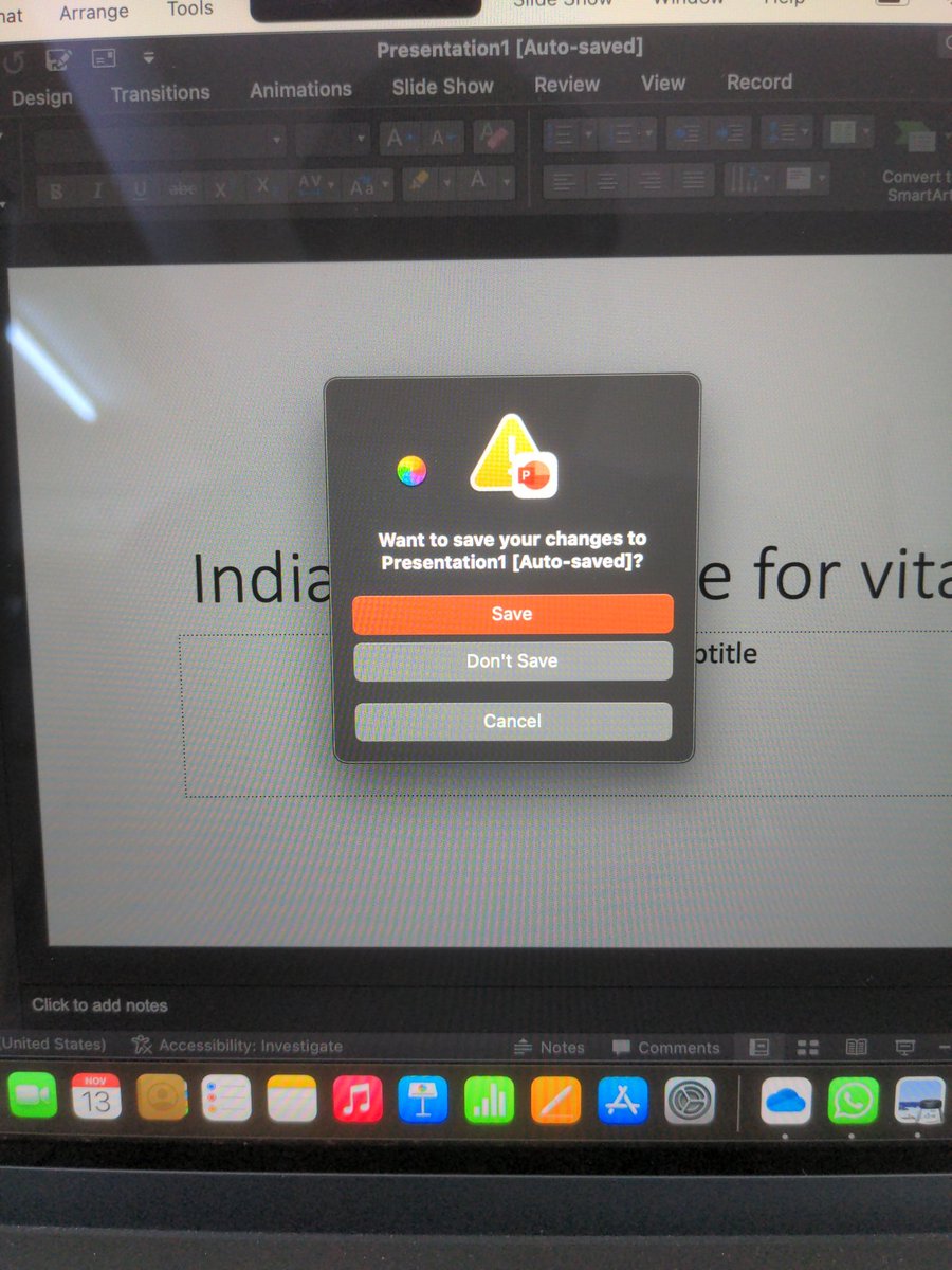 Muttugoud_J_R's tweet photo. @Apple @AppleSupport 
Please solve this problem.. 
It happens when we are saving the document (shows loading) https://t.co/ms0PpE2ha6