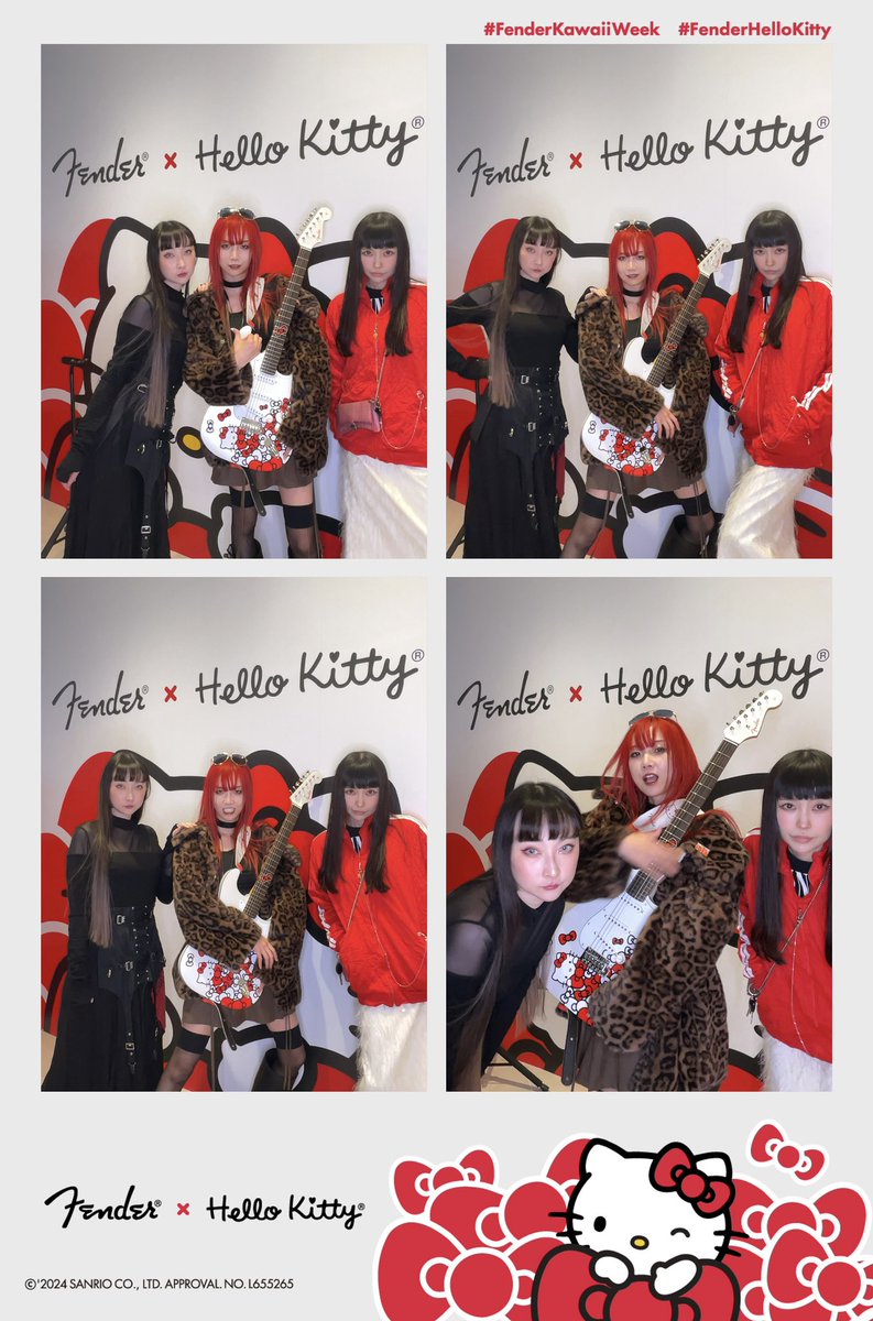 Fender®︎ × ハローキティ 製品発表会🍎
かわいすぎた！
w/ <a href="/RinRin_Doll/">RinRin Doll</a> <a href="/TORICOTORICO/">TORICO</a> 
#FenderKawaiiWeek #FenderHelloKitty