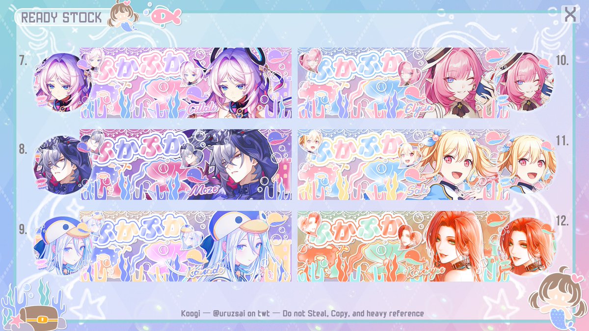 uruzsai's tweet photo. Help rt boleh ? Makasih ✨💕

Haloo ~ Koogi kembali bawa layout ready 2D (Genshin, HSR, Proseka, PTN) ~
21k/ea get ava PNG + JPEG

Bisa di take jam 17.00 (WIB) ✨
Yang mau book / take awal bisa ya w/ fee 3k/ea ~ ✨

Lessgooo jajan 💕
#zonauang #zonajajan https://t.co/c1usj8bLWz