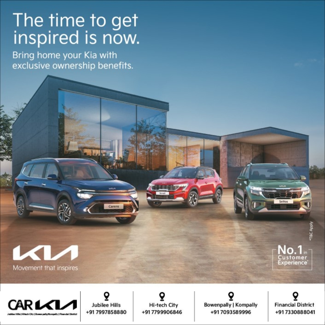 CarKiaHyd's tweet image. Ready to be inspired? There’s no better time to bring home your Kia! With exchange and exclusive benefits up to ₹60,000 , drive away in a tech-loaded, stylishly designed Kia  also comes with an extended warranty. Visit your nearest dealership today!

#DriveKia #KiaDeals