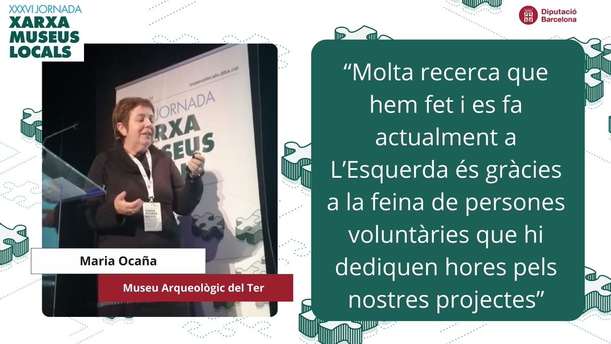 Maria Ocaña <a href="/Museu_Esquerda/">Museu de l'Esquerda</a> ha explicat la singularitat d'aquest jaciment i museu.
La recerca a L’Esquerda es basa principalment en campanyes arqueològiques i arqueologia experimental, en les quals la feina de persones professionals voluntàries és vital.
Seguim #JornadesXML24!