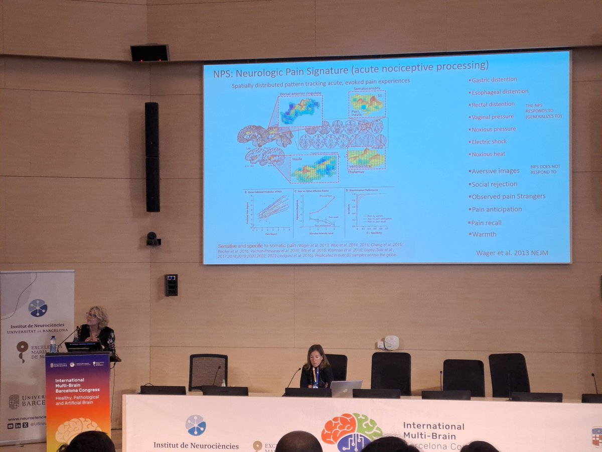 Amazing talk by <a href="/mlopezsola82/">Marina López Solà</a> about brain biomarkers of pain to achieve more effective treatments! #checkitout 😜 #MultiBrainII <a href="/UBneuroscience/">Institut de Neurociències de la UB</a>