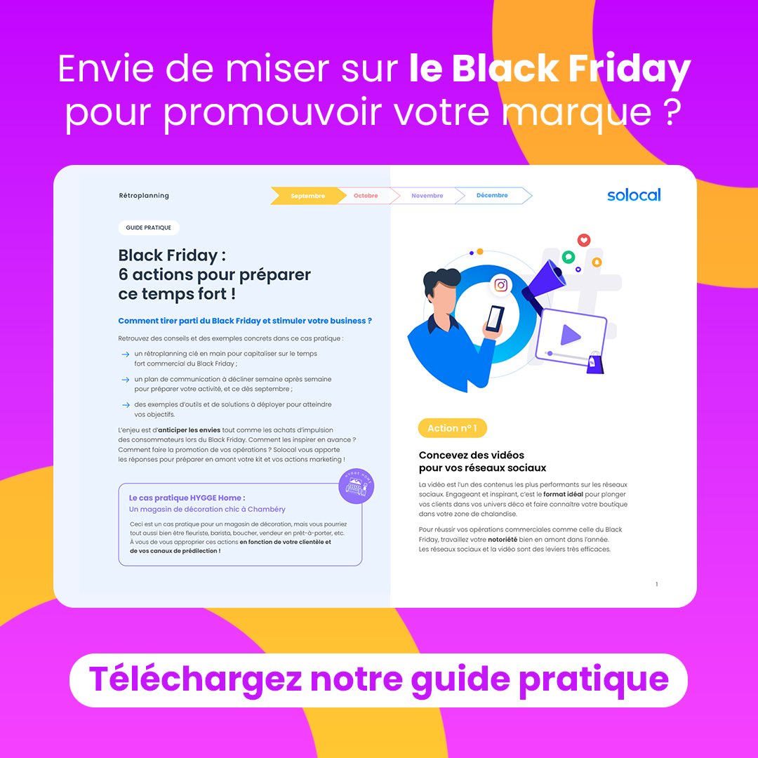 Profitez du #BlackFriday pour #dynamiservotre business avec des #promotionspercutantes ! 🎯
Téléchargez notre #guide pour proposer une #expérience complète à votre clientèle 👉 tinyurl.com/mry725du