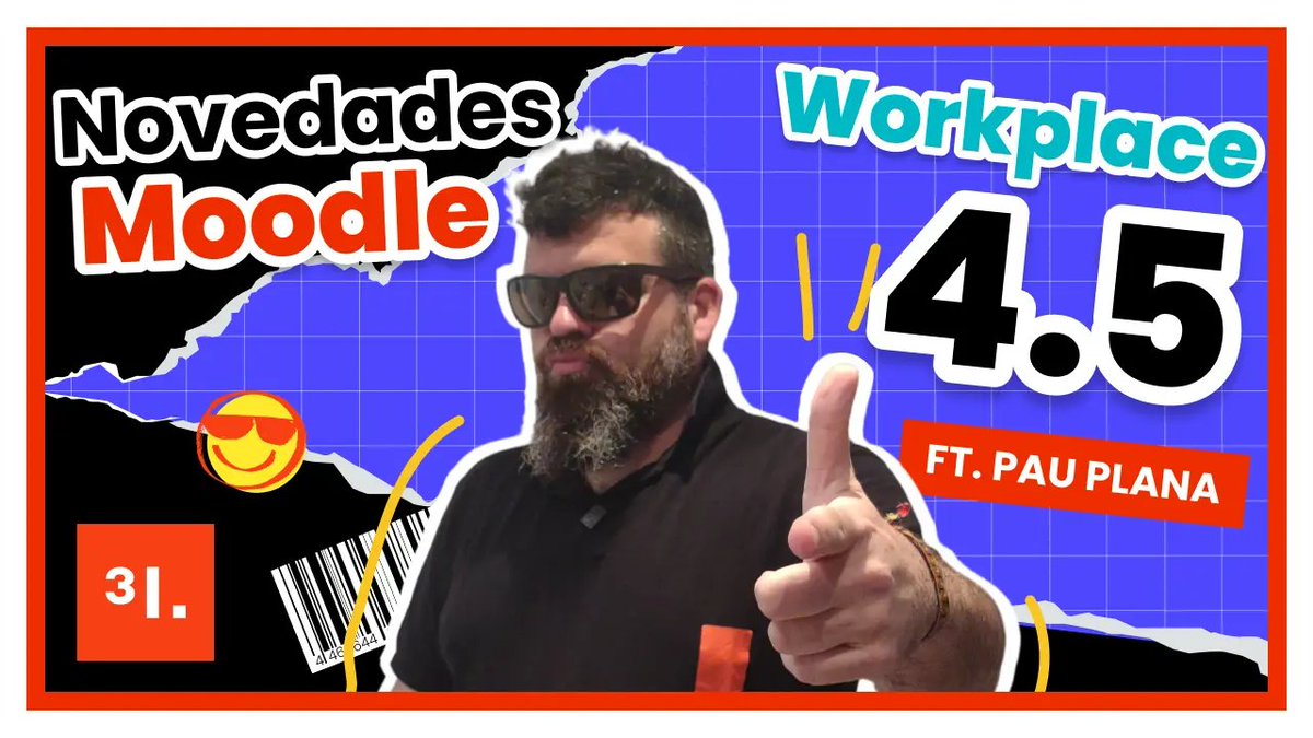 💙📚 ¡Es hora de actualizar tu conocimiento sobre <a href="/moodleworkplace/">Moodle Workplace</a>! <a href="/pauplana/">Pau Plana</a> te guía a través de todas las novedades y mejoras que trae la versión 4.5.

🎥 youtube.com/watch?v=y7nzNa…

#letselearntogether #elearning