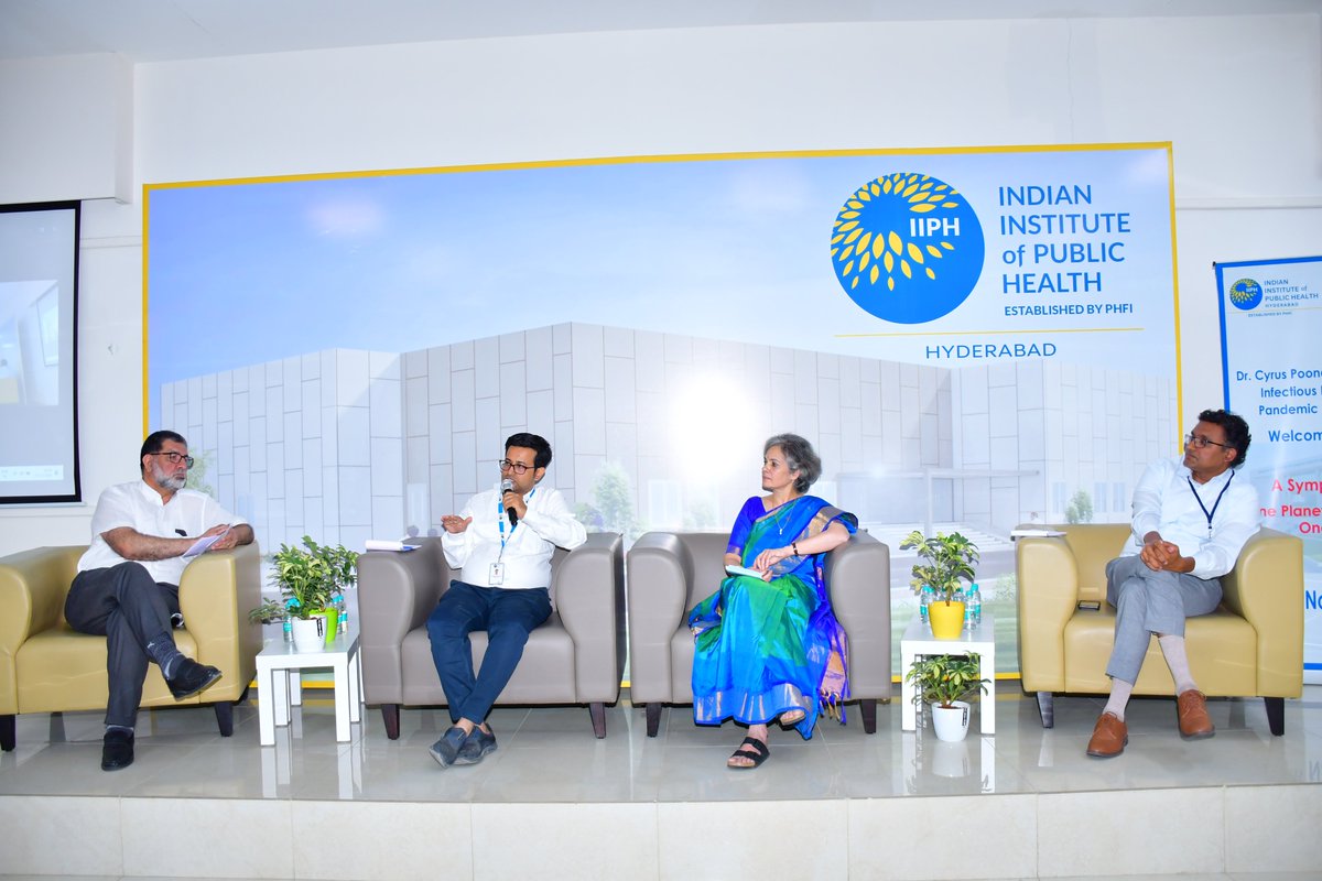 Thank you for making the One Health Symposium at IIPH Hyderabad a success! Experts from top institutions discussed key issues like emerging diseases, food security, AMR, and environmental health—stressing the need for cross-sector collaboration. 
#OneHealth #GlobalHealth #IIPH